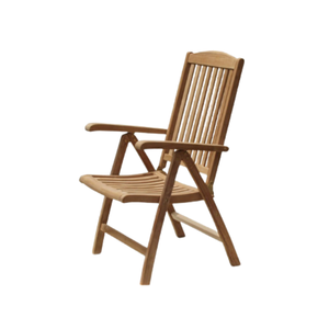 Chaises pliantes en bois avec coussin bas pour jardin, maison, loisirs et extérieur – Collection Rachel Natalie - Product Image 6