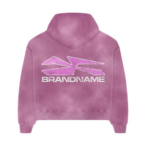 Ensemble deux pièces en velours tissé lourd et confortable |   Ensemble sweat-shirt et short pour homme avec logo personnalisé imprimé, style streetwear, automne - Product Image 5