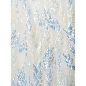 Filet de paillettes blanches exquis Sangeet Wear Lehenga Choli avec des robes indiennes élégantes Dupatta - Product Image 3