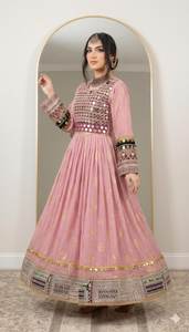 Afghani Kuchi Maxi <b>Dress</b> Women Custom Colors Floral Print Embroidery Long Sleeves Wedding Party Casual <b>Dresses</b> Ladies Wholesale - Product Image 3
