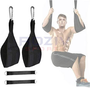 Sangles abdominales suspendues en néoprène avec design respirant pour la musculation et l'entraînement de force, support de coude réglable - Product Image 2