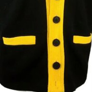 Cardigans en tricot épais à double boutonnage en laine/acrylique avec logos personnalisés style USA pour les sororités et fraternités grecques universitaires - Product Image 3