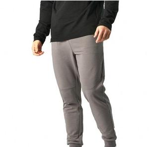Men's Gray Woolen Straight Vintage Eco-Friendly Sweatpants Elastic Waist Drawstring Casual <b>Joggers</b> Side Pockets Midweight Autumn - Product Image 4