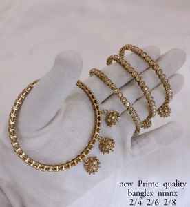 Luxury Gold Plated Bangles <b>Set</b> Indian Bridal <b>Wedding</b> & Anniversary <b>Gift</b> for Women - Product Image 2