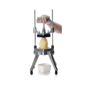 Affettatrice verticale per patate in acciaio inox, manuale, per uso in cucina - Product Image 3