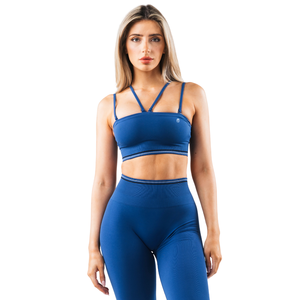 เสื้อชั้นในกีฬาไร้สายสำหรับผู้หญิง สายถอดได้ เหมาะสำหรับโยคะ ฟิตเนส ออกกำลังกาย ยืดหยุ่น กระชับรูปร่าง ชุดออกกำลังกาย - Product Image 1