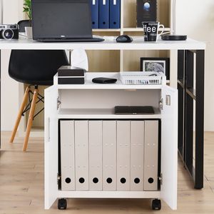Modern Brown Wood Living Room <b>Cabinet</b> Flat Panel Doors 4 Drawers <b>Lockable</b> <b>Storage</b> Wheels Shelves Minimalist Home Furniture - Product Image 4