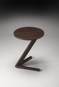 Mesa Redonda de Madera con Estructura de Alambre, Portátil, Económica, Convertible, Moderna, Mini Mesa para Laptop, Mesa de Centro para Té y Café - Product Image 3