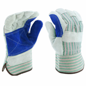 Gants de travail en cuir de couleur personnalisée, résistants à la chaleur, en cuir de vachette pleine fleur, gants de sécurité pour les riggers canadiens, protection des mains - Product Image 4