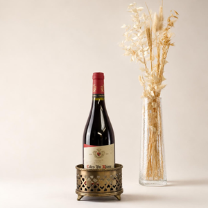 Porte-bouteilles à vin en laiton, support décoratif en métal de qualité supérieure pour bouteilles de vin, organisateur de présentation pour la maison, le bar, la cuisine, la salle à manger - Product Image 6