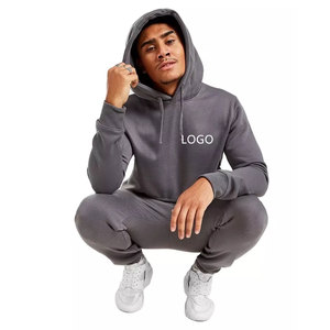 New Custom Pullover Premium Quality Polyester/Cotton Heavyweight Solid Blank <b>Sweat</b> <b>Suits</b> <b>Men</b> Tracksuits Set Jogging <b>Suits</b> - Product Image 6