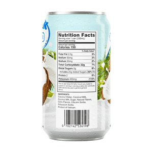 น้ำผลไม้และผัก นมพืช OEM/ODM กระป๋อง 330 มล. เครื่องดื่มน้ำมะพร้าวแท้ แบรนด์ส่วนตัว - Product Image 2