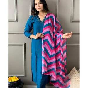 ผ้าเรยอนสีฟ้าอมน้ำเงิน - Product Image 5