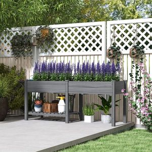 Fioriera in Legno per Giardino con Ripiano per Fiori - Product Image 6