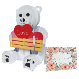 Tarjeta de felicitación B Bear Love Pop - Product Image 1