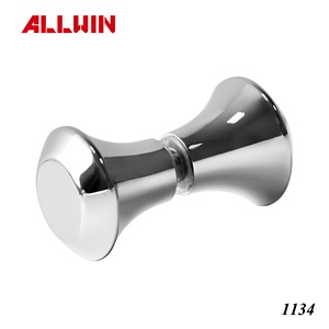 Poignées de porte modernes rondes en laiton et verre pour salle de bain, cuisine, chambre, salon, extérieur, hôtel, entrepôt, commode, tiroir, extérieur - Product Image 6