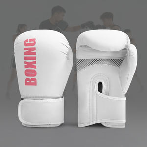 Guantes de Boxeo de Cuero de Alta Calidad Personalizados de Fábrica, Guantes de Boxeo Transpirables con Cierre de Gancho y Bucle para Entrenamiento Profesional y Competición - Product Image 4