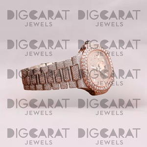 High on Demand Diamond <b>Watch</b> for Everyday Wear Formal Parties Luxury Available for Worldwide Supply from India - Product Image 3