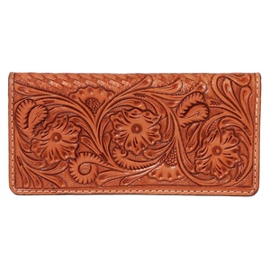 Cartera de cuero Bohemia con herramientas florales para mujer estilo vaquera occidental superventas monedero de lujo con herramientas manuales con diseño de bolso - Product Image 1