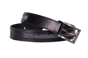 Ceinture en cuir véritable pour homme, logo personnalisé d'usine, 4 mm d'épaisseur, cuir de vachette pleine fleur vintage de luxe - Product Image 2