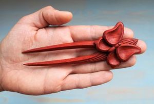 Handmade Wooden Hair Fork U Shape Sandalwood Hair Pin For Women Bun Stick Hair Accessory - Product Image 6