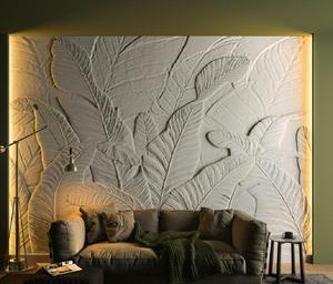 Escultura de Pared de Piedra Natural Floral en 3D de Lujo, Tallada con CNC, Diseño Moderno para Parques y Villas - Product Image 3
