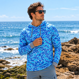 Vente en gros de chemises de pêche performantes 140 GSM, sweat-shirts de pêche pour hommes, sweat-shirts de performance pour équipes de pêche - Product Image 4