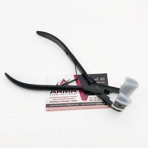 Pinzas Profesionales para Extensiones de Cabello con Logotipo Personalizado de Alta Calidad, Acero Inoxidable Negro Mate, Herramientas para Extensiones de Cabello - Product Image 2