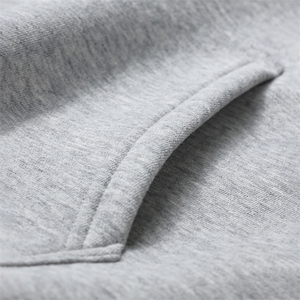 Sweat à capuche unisexe personnalisé avec logo sur le devant, coupe oversize, en molleton de coton 350 GSM, sans cordon, service OEM - Product Image 2