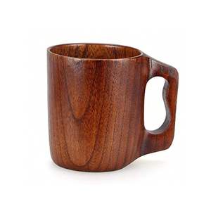 แก้วไม้พรีเมียม RR ENTERPRISES สำหรับชาและกาแฟ ลายไม้ธรรมชาติ ผิวสัมผัสเรียบเนียน - Product Image 5