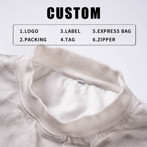 เสื้อยืดคอกลมแขนสั้นสีขาวโอเวอร์ไซส์สำหรับผู้ชาย สไตล์สตรีท พิมพ์ลายตัวอักษร - Product Image 6