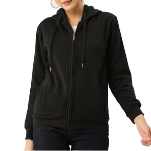High Quality Plain 350 Gsm Thick Cotton Streetwear <b>Blank</b> <b>Weighted</b> Oversized Zipper Men's Custom Printing Hoodie - Product Image 4