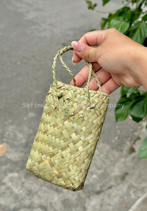 กระเป๋าสานจากหญ้าเซจธรรมชาติ ทำมือ ขายส่ง เป็นมิตรกับสิ่งแวดล้อม เหมาะสำหรับใส่ของช้อปปิ้ง อาหาร ตลาด รับผลิตแบบ OEM - Product Image 2