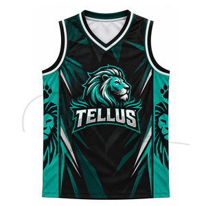 Camiseta de Baloncesto para Hombre al por Mayor, Unisex, Transpirable, Ecológica, Sublimada, de Poliéster, Uniforme Personalizado para Equipo - Product Image 1