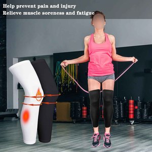 Manchons de compression haute performance pour les jambes, pour le jogging, la course à pied, l'athlétisme longue distance, respirants, en tissu à séchage rapide - Product Image 4