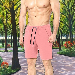 Pantalones Cortos Deportivos Casuales para Hombre, de Alta Calidad, en Tela Oxford de Poliéster/Algodón, Ecológicos, Transpirables, con Cierre de Cordón, 220g, Personalizables - Product Image 2