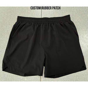 Shorts de compression en laine unie pour hommes, taille élastique, coupe ajustée, en spandex, sous-vêtement de course, couche de base, vente en gros personnalisée - Product Image 4