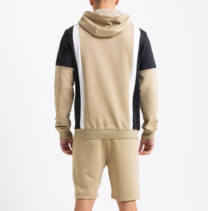 Ensemble sweat à capuche et short pour homme en molleton de coton mélangé 320 GSM, sur mesure, respirant, avec logo personnalisé - Product Image 5