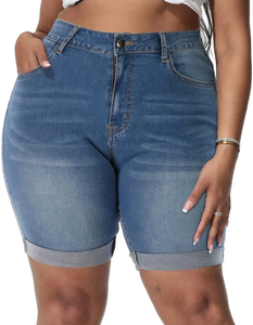 Shorts Vaqueros Desgarrados Vintage para Mujer, Estilo Coreano, con Flecos, Tallas Grandes, Shorts de Verano, Moda Casual - Product Image 3