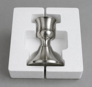 Candelabro de Acero Inoxidable con Base Redonda, Decoración para el Hogar - Product Image 5