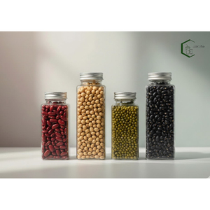 Bouteille carrée en PET de 300 ml avec bouchon à vis en aluminium de 52 mm, emballage alimentaire OEM pour jus, thé, café, boissons et aliments au Vietnam - Product Image 2