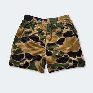 Shorts de course camouflage personnalisés pour hommes OEM, shorts de sport décontractés pour entraînement, shorts de chasse pour hommes en mesh - Product Image 2