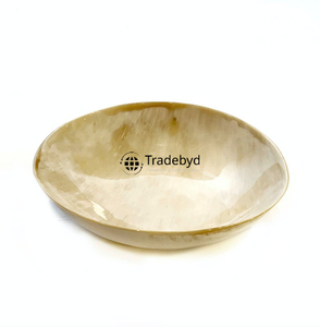 Bol rond en corne d'ange élégant fait à la main, qualité supérieure, accent décoratif de luxe pour table à manger par Tradebyd - Product Image 5