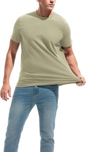 Latest <b>Designs</b> Men T Shirt Custom Logo/Color Woven 100% Cotton Breathable Eco-friendly Comfortable Light Weight High Quality - Product Image 3