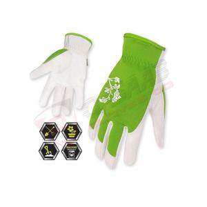 Gants de travail de jardinage en cuir PU polyester à impression florale respirante à doigts entiers enduits de nitrile à bas prix - Product Image 2