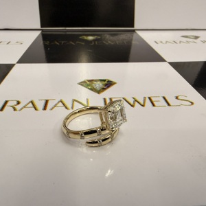 Lab Grown Diamond Vintage <b>Fine</b> Jewelry 14k 18k Gold Ascher Cut Diamond <b>Ring</b> IGI Certified Solitaire Engagement <b>Fine</b> <b>Ring</b> - Product Image 3