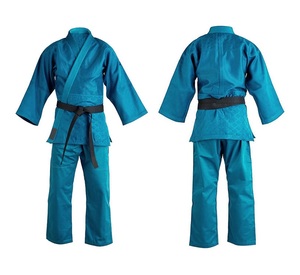 Ensemble de kimonos de karaté unisexe personnalisables de bonne qualité à manches longues 2 pièces avec ceintures de karaté Nouvelle Arrivée Polyester/Coton - Product Image 3