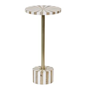 โต๊ะลิ้นชักฝังกระดูก ILAHI พร้อมขาตั้งทองเหลือง ดีไซน์ทันสมัย ตกแต่งด้วยหินอาเกต จัดเก็บได้สามชั้น เฟอร์นิเจอร์พกพาสำหรับบ้าน - Product Image 1