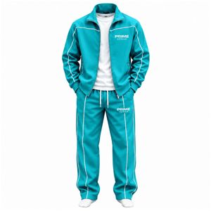 Men's Comfortable Tracksuit Casual Leisure Jacket Matching Jogger Pants Modern Activewear <b>Clothing</b> Wholesale Manufacturer - Product Image 1