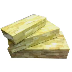 Scatola di immagazzinaggio dell'intarsio dell'osso di legno con la rifinitura del mattone di forma rettangolare di progettazione migliore qualità per il Set dell'organizzazione di tre